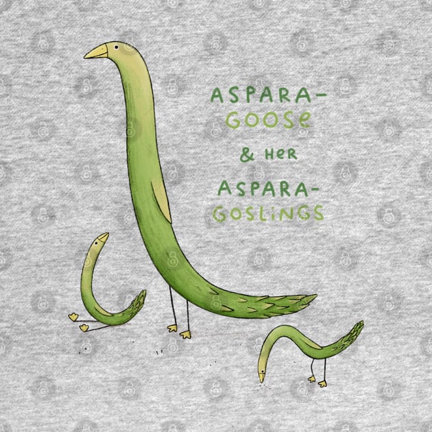 Asparagoose & Her Asparagoslings by Sophie Corrigan